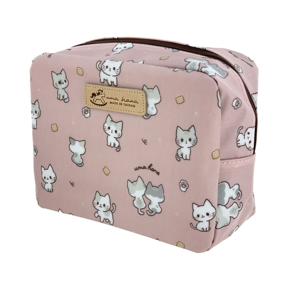 Uma Hana Handbags - Waterproof Cat Cube Makeup Cosmetic Bag